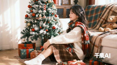 岁末暖意：侧影下的冬日圣诞序曲