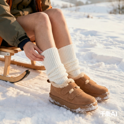 电商换图：给模特换雪地靴