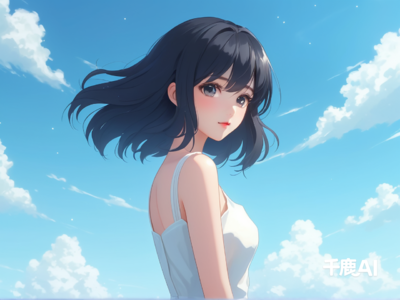 楚楚动人，女孩
