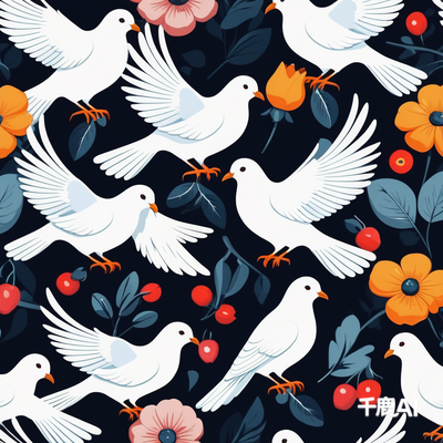 POD素材|白鸽
