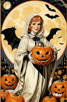 HALLOWEEN|南瓜教主|复古插画