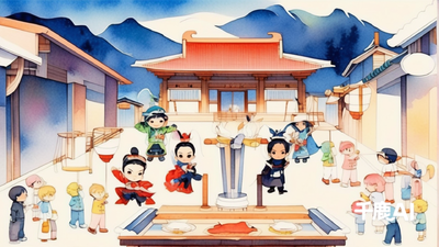 上色