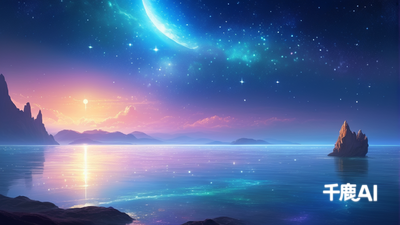 炫彩星空背景图
