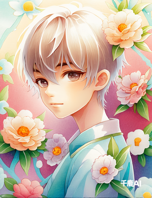线稿上色.温柔少年